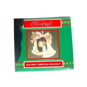 House Of Lloyd Our First Year Pink Wedding Bells Ornament Picture Frame Stand 94